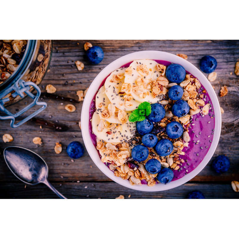 Smoothie Bowl - Wrapped Canvas Print, 30cm H x 46cm W x 3.8cm D