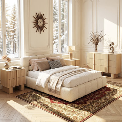 Ensemble de commode et table de chevet 3 pièces - 1 commode avec 2 tables de chevet pour la chambre à coucher