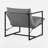 Reagle Modern Metal Framed Sling Accent Chair-81655793