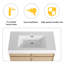 Meuble-lavabo autoportant avec lavabo en résine