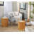 Callum Velvet Ottoman-204562202