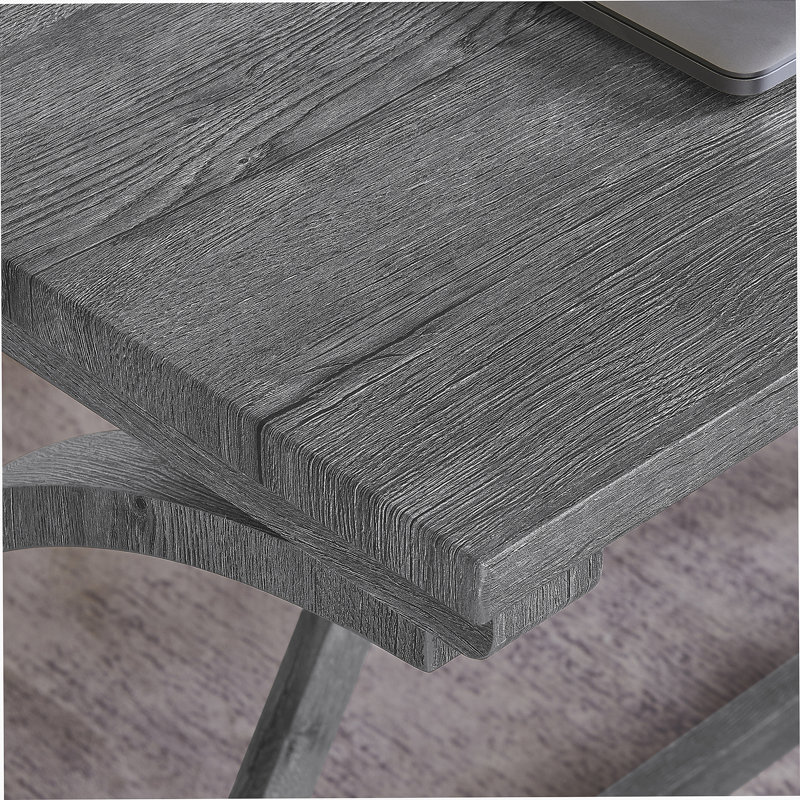 Ensemble de table et de chaises 4 pièces, table de salle à manger étroite avec prise de courant, 3 tabourets rembourrés, Gris