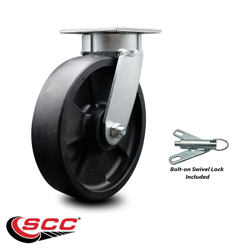 Roulettes pivotantes avec verrou pivotant Kingpinle Gla
