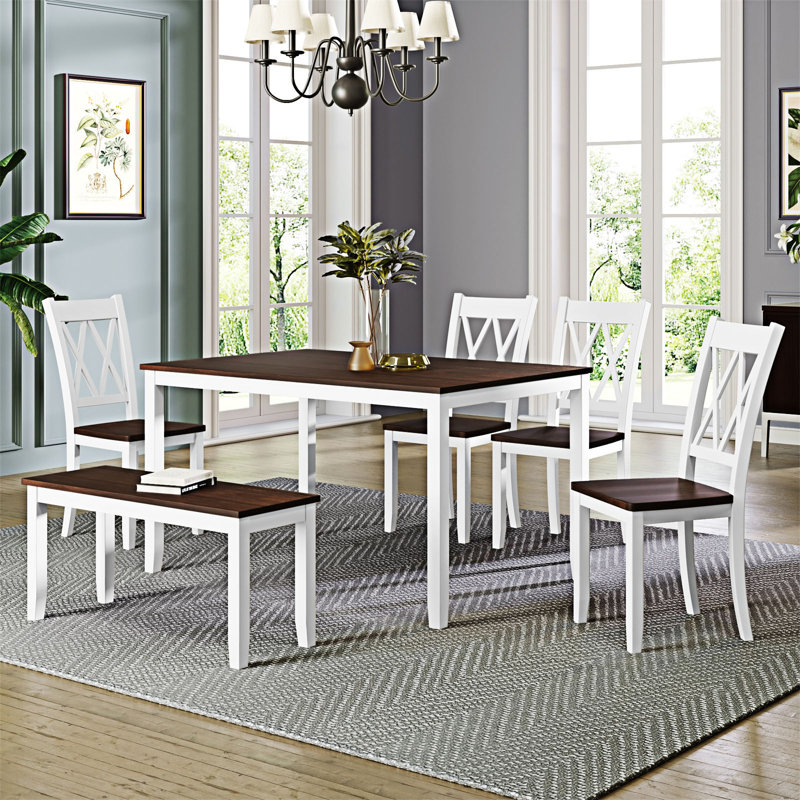 6-piece Wooden Kitchen Dining Table set