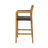 Wicker and Wood Bar Stool