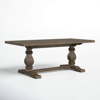 Kinston 78" Solid Wood Trestle Dining Table