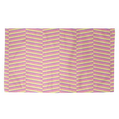 Rayures rose Tapis décoratif