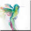 «Hummingbirds II (Square)» par Aimee Del Valley, reproduction-2056281629-2056281616