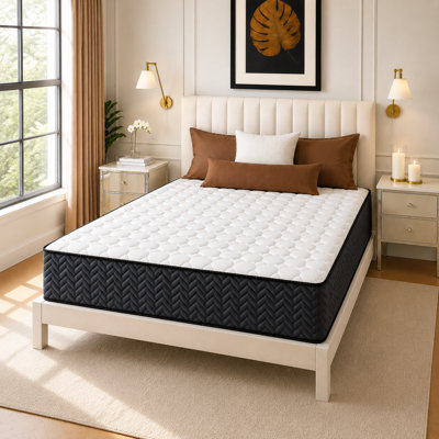 14-Inch Motion Isolation Hybrid Mattress – Cooling Memory Foam with Breathable Support, CertiPUR-US Certified