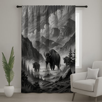 Rideaux de rideau bison Majestic
