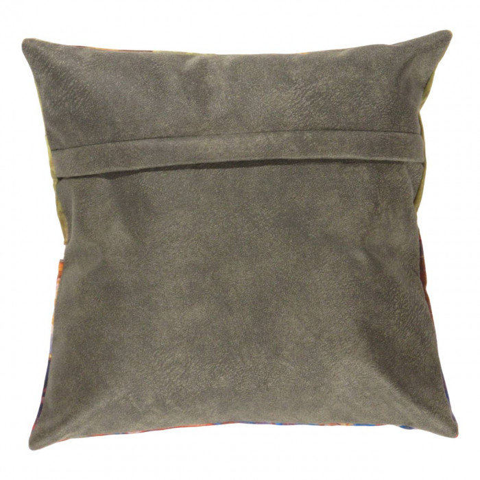 Throw Square Pillow Cover & Insert, Green/Gold/Malibu/Ivory