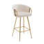 Tabourets Dardar, avec repose-pieds chromé et base / tabouret simple à pieds dorés-1566390700-1565178660