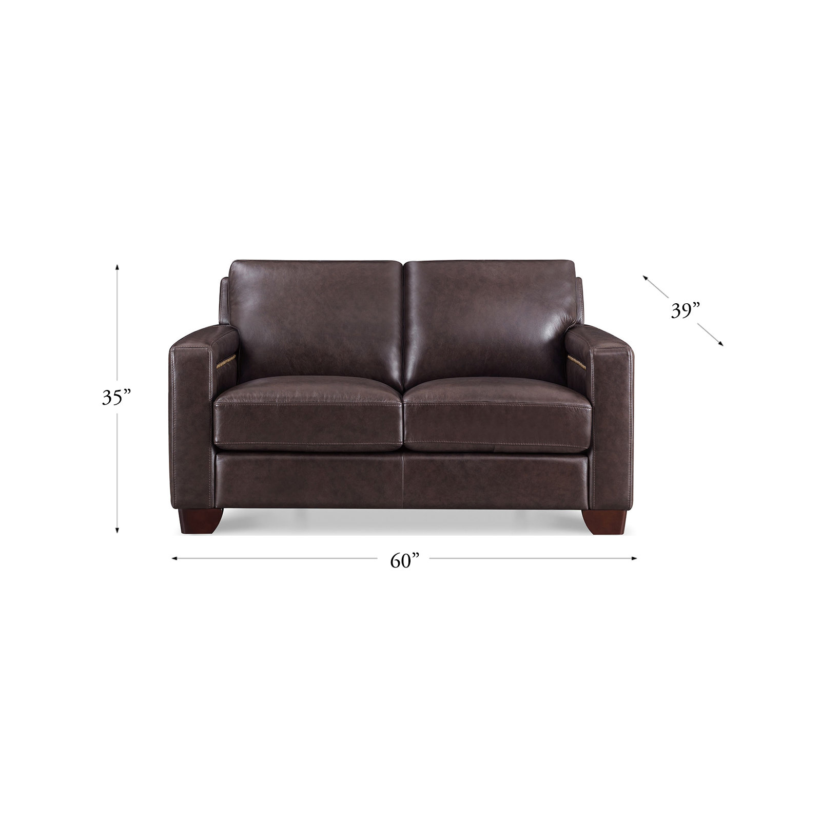 Tryston Top Grain Leather Loveseat