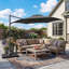 Parasol de patio en porte-à-faux décalé de 10 pi, mécanisme de rotation lisse à 360 ° et évent supérieur respirant, auvent imperméable UV50 + résistant à la décoloration et cadre antirouille-1659739044