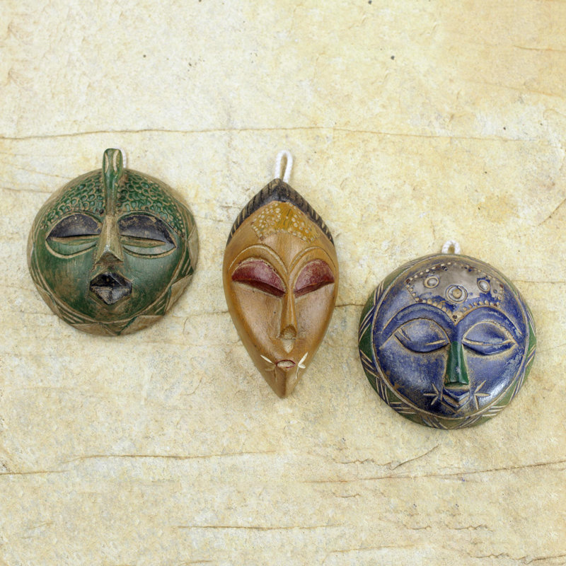 Ensemble de décoration murale 3 pièces mask sefam McHenry