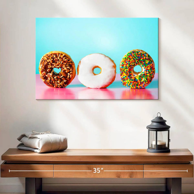 Donut Trio, H 16 po x l 24 po