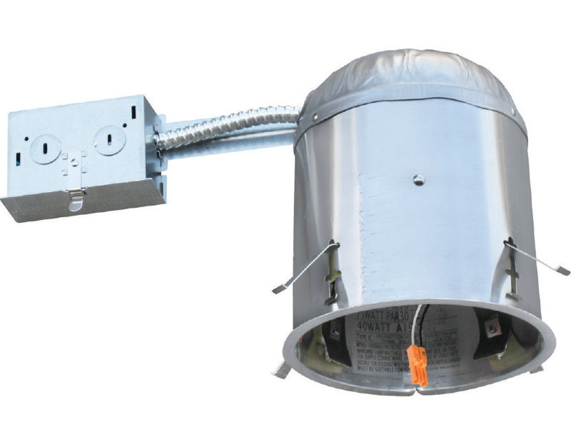 Air-Tight IC Rated Remodel Recessed Lighting Housing