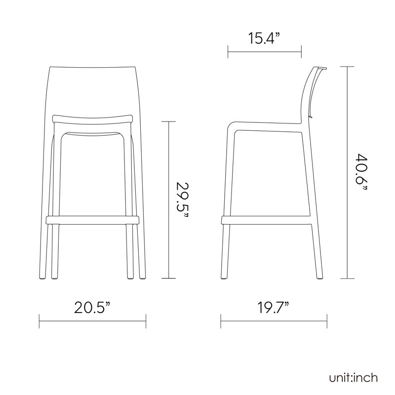 Tabouret de bar Sensilla, Bleu pastel