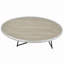 Table basse en chêne et ovale