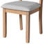 2 chaises de cuisine élégantes 2 pièces - Tissu rembourré avec pieds en bois massif et siège rembourré