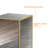 Juel Rectangular Glass and Manufactured Wood End Table with Antique Mirror Finish 