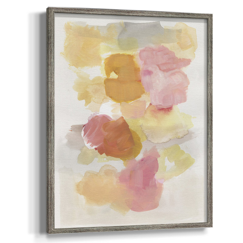 Warm Petals II, reproduction encadrée - bois massif, H 21 po x l 17 po