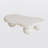 40 Inch Cloud Shaped Coffee Table With 3 Ball Legs For Living Room, Cream White-841403792-841403797-841403796