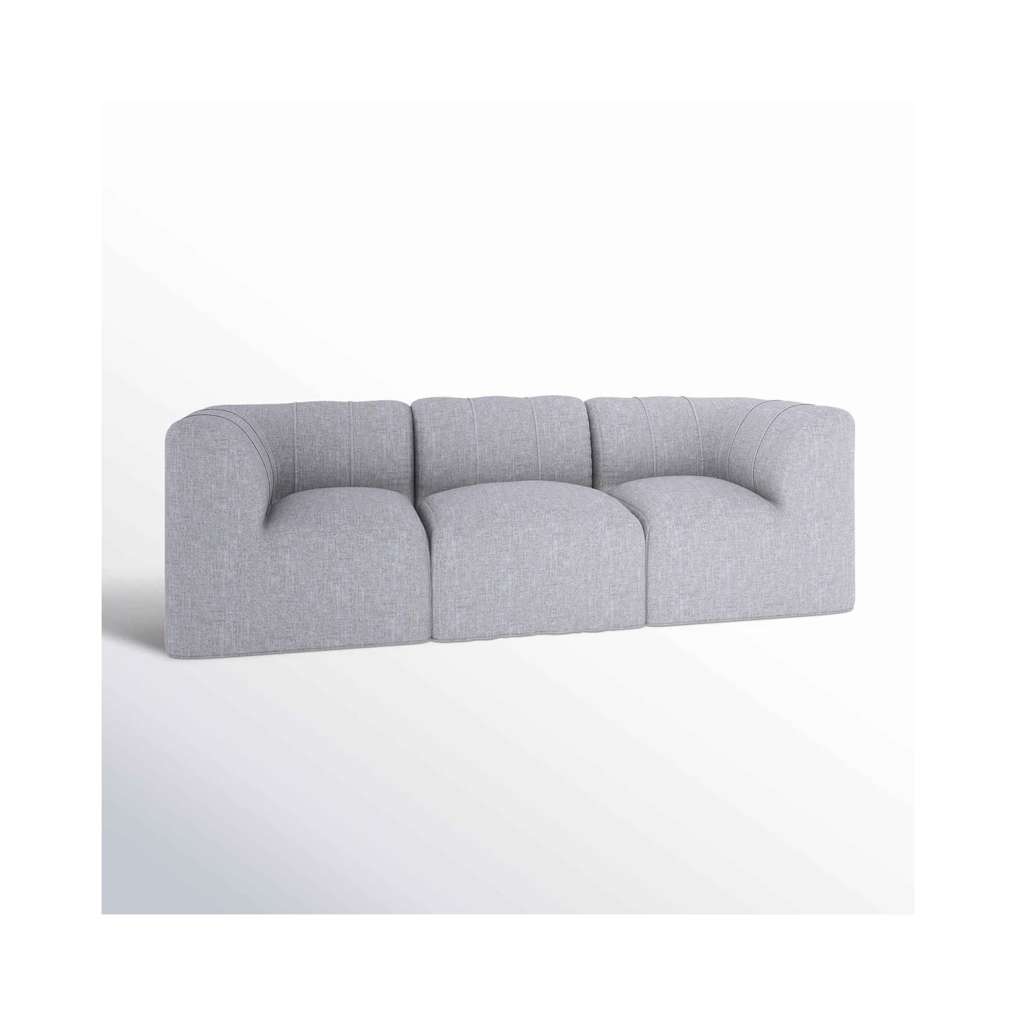 Praia 96" Sunbrella Outdoor Sofa, Canvas Granite Sunbrella® Canvas