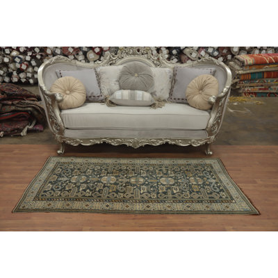 Vegetable Dye Hand-Knotted Antique Kazak  Rug 3x6