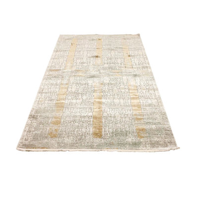Tapis turc doré et gris 7 x 7 x 7