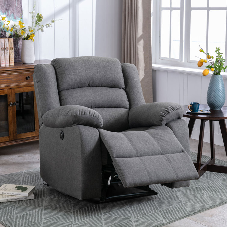 Latitude Run® Wood-Framed Upholstered Recliner Chair With Thick Seat Cushion  and Backrest