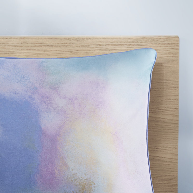 Cassiopeia Aqua Watercolor Tie Dye King/Cal King Duvet Cover Set