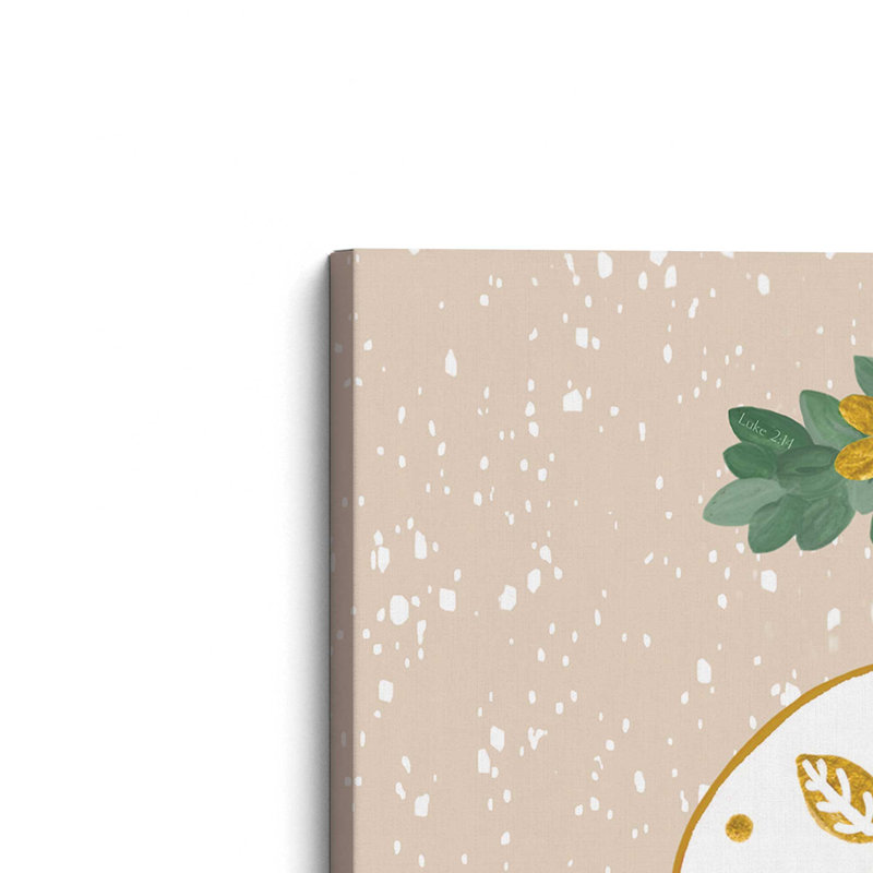 «Snowy Peace Ornament» par Annie Lapoint, reproduction d'art, L 30 po x H 30 po, Ne s’applique pas, Toile non encadrée