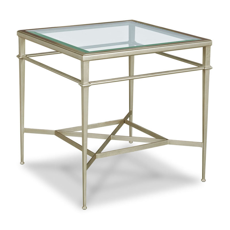 Madeline End Table, Silver