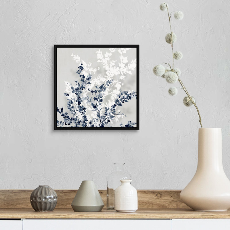 «Where Will We Be This Spring II», art mural sur toile, Toile avec cadre noir, H 14 po x l 14 po