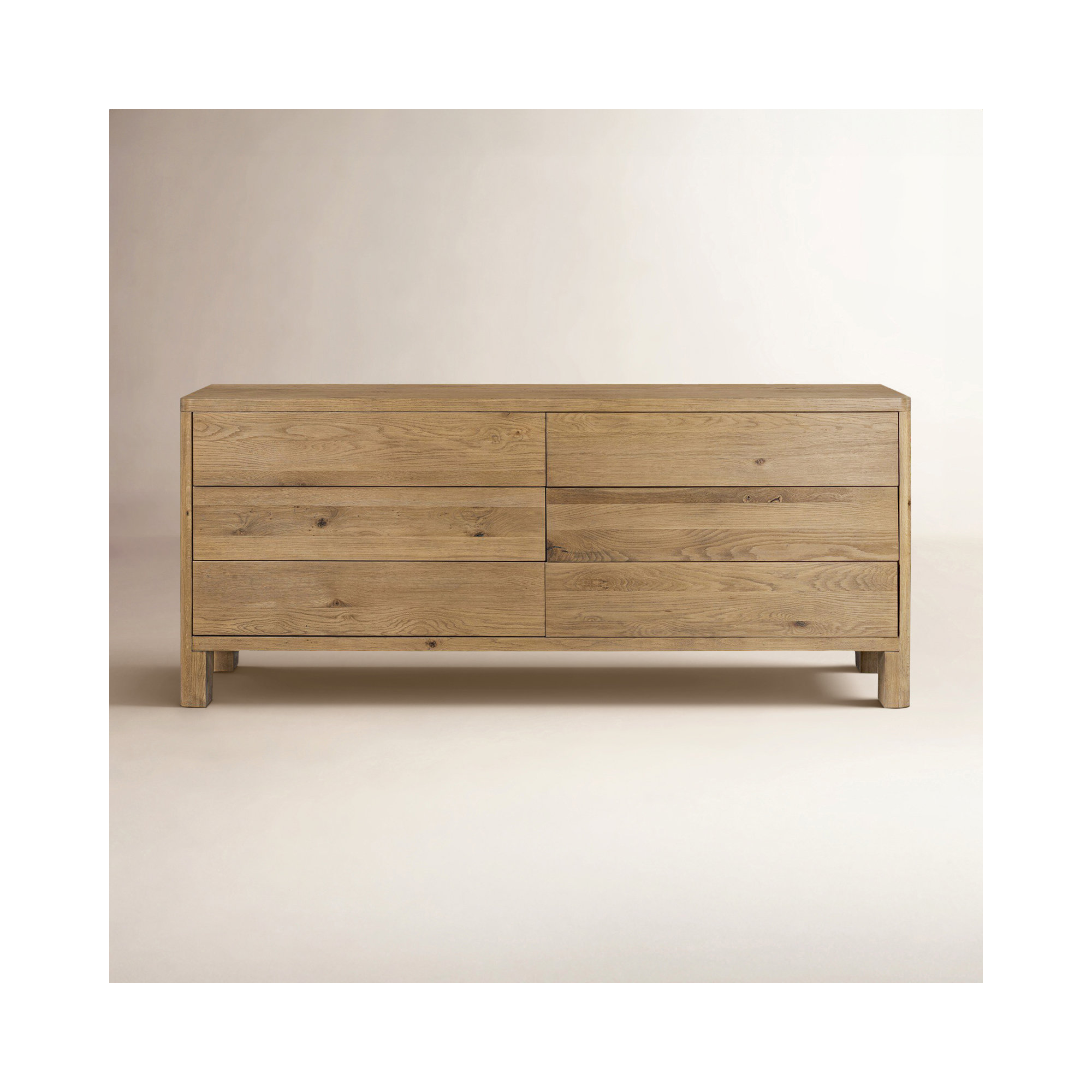Talullah Noeline 6 Drawer Dresser, Worn Oak