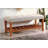 Charla Fabric & Oak Finish Bench-496043724