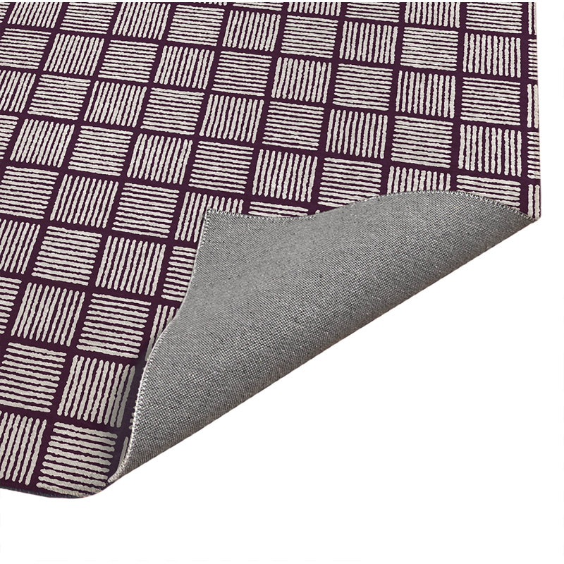 Paillasson Tally Blocks, Aubergine, L 36 po x L 60 po