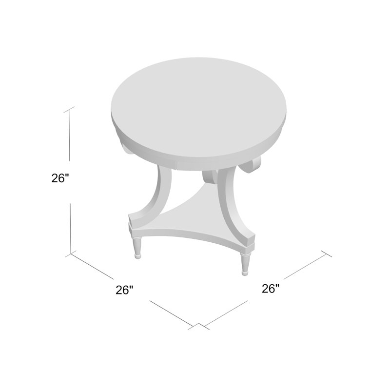Belmont 3 Legs End Table with Storage, Sable