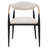 Onaigh Fabric Upholstered Dining Arm Chair Beige (Set of 2)-1471888152