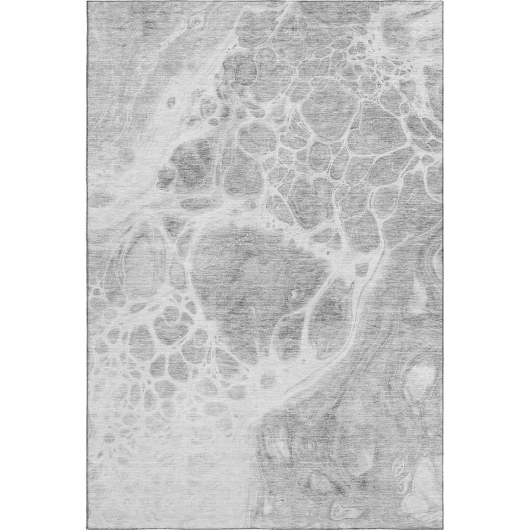 Premium Machine Washable Prisco Gray Rug
