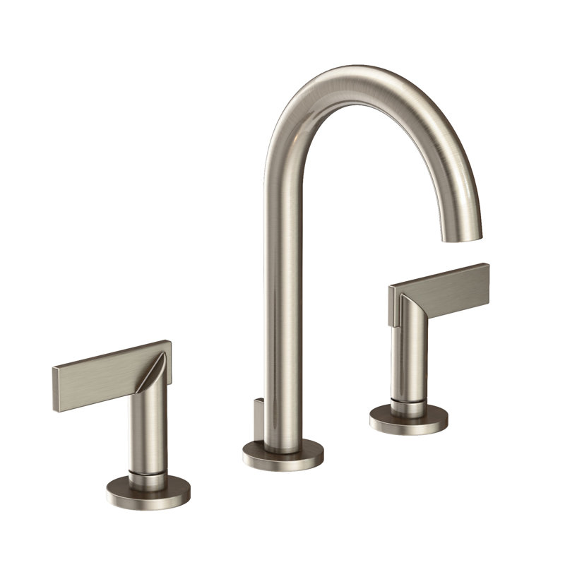 Priya Widespread Bathroom Faucet with Drain Assembly, Antique Nickel