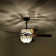 Langdale Tiffany Style Two Tiered Lighted Ceiling Fan Green Shade With Remote Control