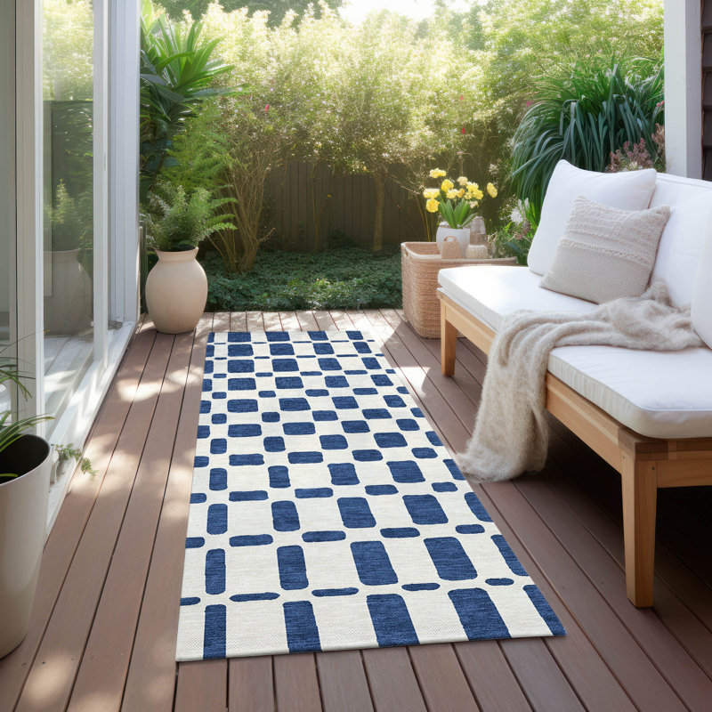 Tapis intérieur / extérieur Chasadee avec envers antidérapant, Tapis de couloir 2 pi 3 po x 7 pi 6 po
