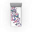 Drap-housse papillon Ambesonne 2 pièces Wings of Spring Dancing mauve rose bleu-106749976