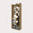 White Bookcase In Melamine With Open Storage
