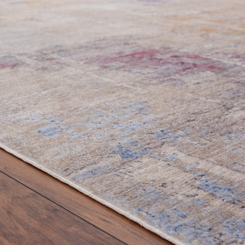 Nottingham Abstract Brown Area Rug, Rectangle 6' x 9'