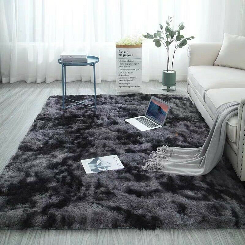 Chalan Solid Colour Shag Area Rug, Rectangle 120 x 170cm