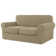 Textured Grid Soft Stretch Separate Box Cushion Sofa Slipcover