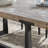 Horncastle Pine Solid Wood Top Metal Base Dining Table
